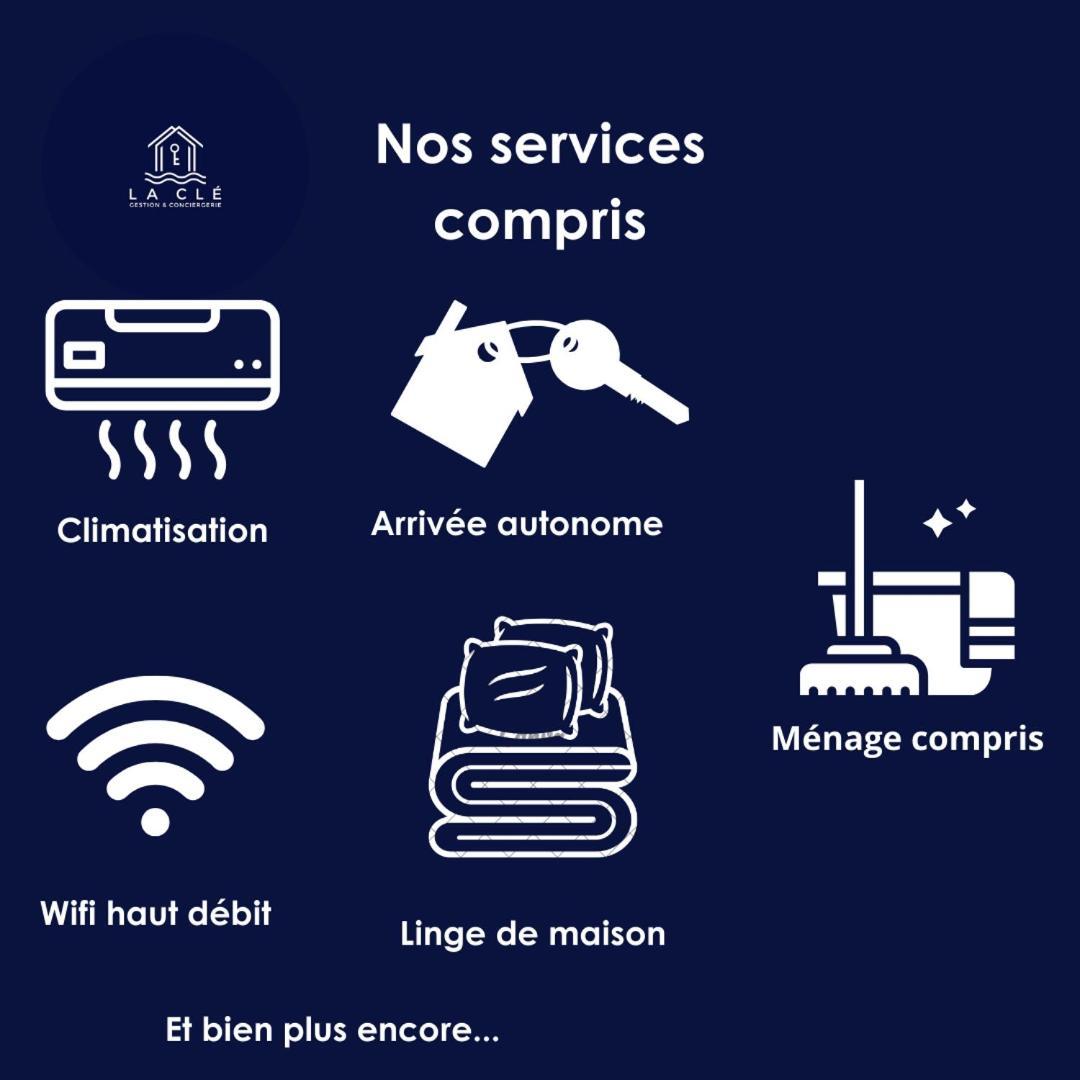 La Cle - Climatisation - Wifi - Parking Gratuit A Proximite Apartment Hyeres Luaran gambar